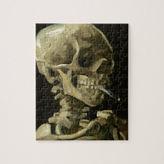 Skull mit Zigarette von Van Gogh Puzzle (Vertikal)