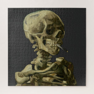 Skull mit Zigarette von Van Gogh Puzzle