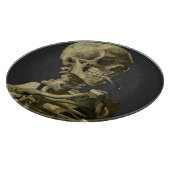 Skull mit Zigarette von Van Gogh Schneidebrett (Ecke)