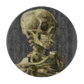 Skull mit Zigarette von Van Gogh Schneidebrett (Vorderseite)