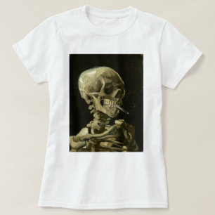 Skull mit Zigarette von Van Gogh T-Shirt