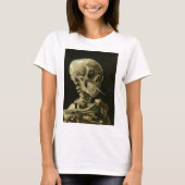 Skull mit Zigarette von Van Gogh T-Shirt (Vorderseite)