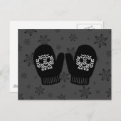 Skull Mittens Postkarte (Vorne/Hinten)