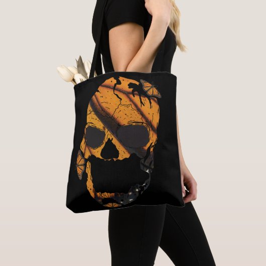 Skull Monarch Butterfly Tasche (Von Nahem)