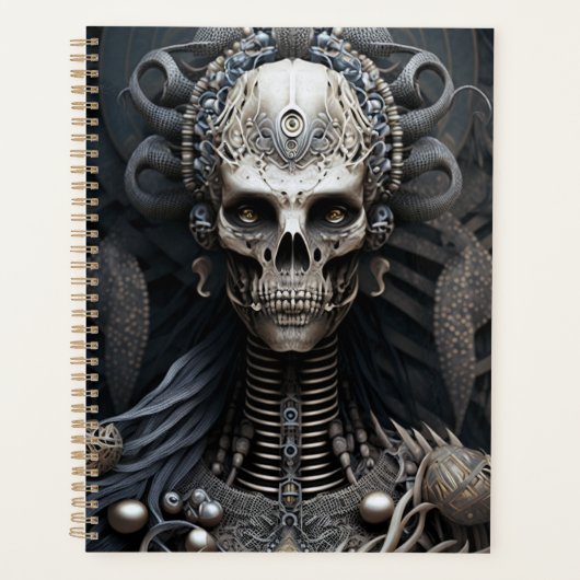 Skull Monster Skeleton Horror Planner Planer (Vorderseite)