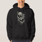 Skull Morel Mushrooms Mycologist Goth Lovesick Ske Hoodie (Vorderseite)
