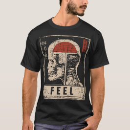 Skull Mortality Brutalist Gothic Design T-Shirt