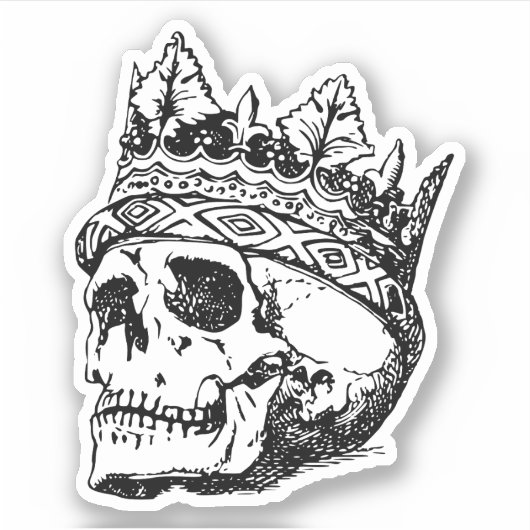 Skull Moth Aufkleber (Vorderseite)