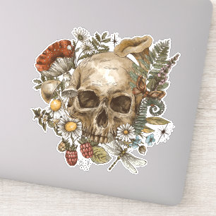 Skull Moth Aufkleber