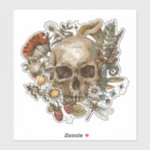 Skull Moth Aufkleber (Blatt)