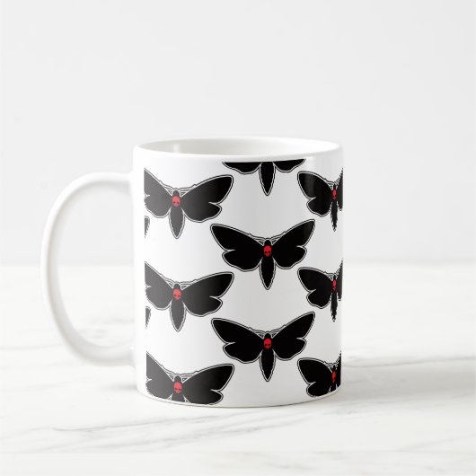 Skull Moths Skull Moth Death Moth - Entomologie Kaffeetasse (Links)