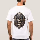 Skull-Motif in einer monochromen Palette T-Shirt (Rückseite)