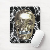 Skull-Mouse-Pad mit elektrischer Chrome Mousepad (Mit Mouse)