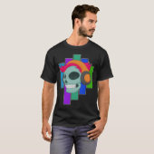 Skull Musician Headphone Music T-Shirt (Vorne ganz)