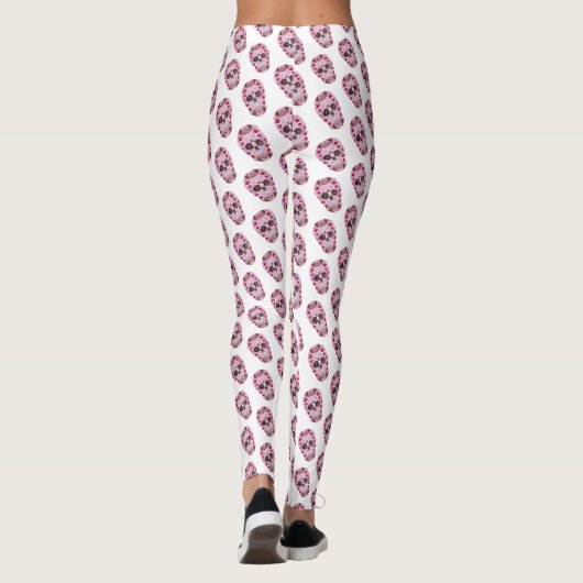 Skull-Muster Benutzerdefinierte Leggings (Rückseite)