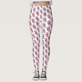 Skull-Muster Benutzerdefinierte Leggings (Vorderseite)