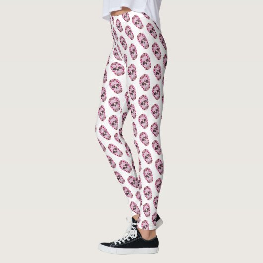 Skull-Muster Benutzerdefinierte Leggings (Links)