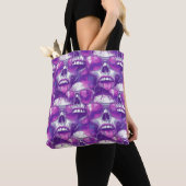 Skull Muster Design mit Lila Sonnenbrille Tasche (Von Nahem)