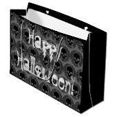 Skull-Muster Elegante Fun Halloween hat jede Farbe Große Geschenktüte (Vorderseite Schrägansicht)