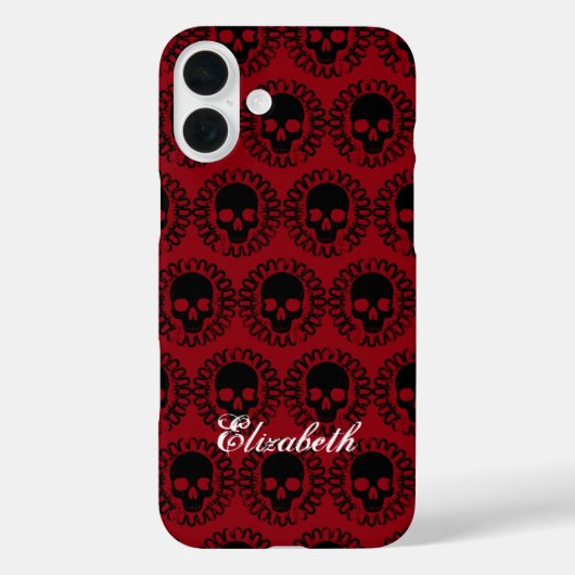 Skull-Muster Extravagante Halloween wird farblich Case-Mate iPhone Hülle (Rückseite)