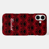 Skull-Muster Extravagante Halloween wird farblich Case-Mate iPhone Hülle (Rückseite (Horizontal))