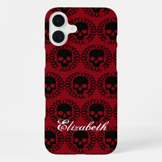 Skull-Muster Extravagante Halloween wird farblich iPhone Hülle (Rückseite)