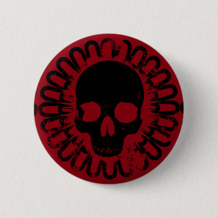 Skull-Muster Halloween Punk Goth Pick Pick Jede Fa Button