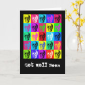 Skull-Muster werden bald besser Karte (Gelbe Blume)