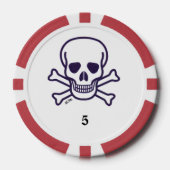 Skull n Bones 5 Poker-Chip Pokerchips (Vorderseite)