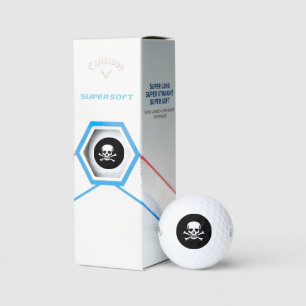 Skull n Bones Black Callaway Soft golf Bälle 3 pk