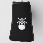 Skull n Bones Black Golf Club Abdeckung Headcover (Rotieren 90)