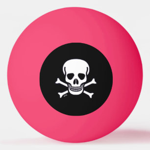 Skull n Bones Black or glan 1 Stern Tischtennisbal Tischtennisball