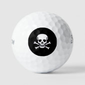 Skull n Bones Black Srixon Soft Fee Golf Bälle (Vorderseite)