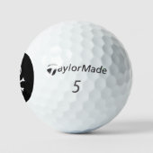 Skull n Bones Black Taylor Made TP5 Golfbälle (Logo)