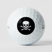 Skull n Bones Black Taylor Made TP5 Golfbälle (Vorderseite)