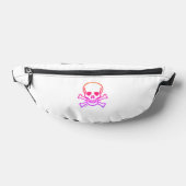 Skull n Bones neon white fanny pack Bauchtasche (Ablage )