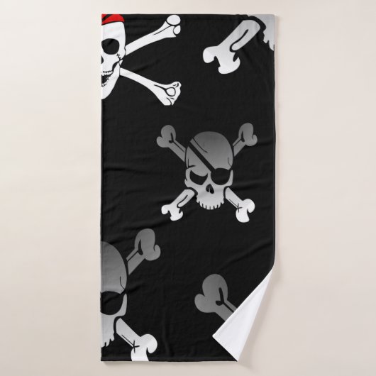 Skull n Bones Party Pirate Badetuch Set (Badehandtuch)