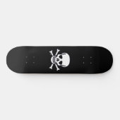 Skull n Bones Schwarzes Skateboard (Horizontal)