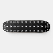 Skull n Bones Schwarzes Skateboard (Horizontal)