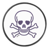 Skull n Bones White Hockey Puck (Vorderseite)
