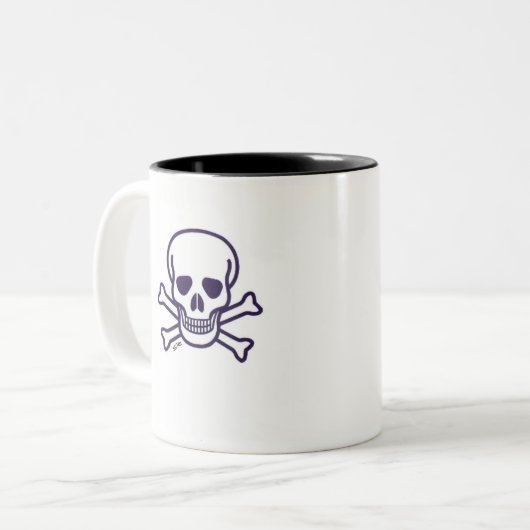 Skull n Bones zwei Töne Tasse (Vorderseite Links)