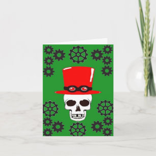 Skull n cog Geburtskarte Karte
