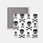 Skull N Crossbones Magnet (Vorderseite/Rückseite)