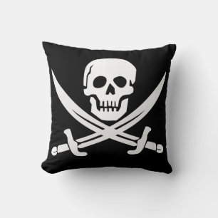 SKULL N CROSSBONES PIRATE PILLOW KISSEN