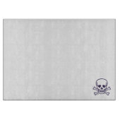 Skull-n-Knochen-Glasschneidplatte Schneidebrett (Vorderseite)