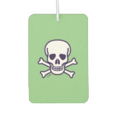 Skull n Knochen, grüne Auto-Lufterfrischer Autolufterfrischer (Vorderseite)