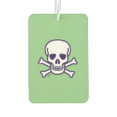 Skull n Knochen, grüne Auto-Lufterfrischer Autolufterfrischer (Rückseite)