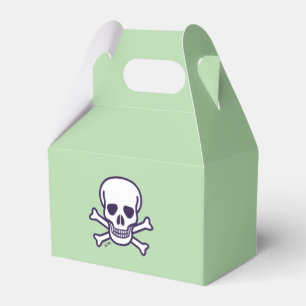 Skull n Knochen Grüne Gefälligkeitsboxen Klein Geschenkschachtel
