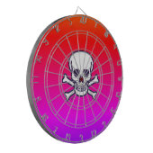 Skull n Knochen Neondartboard Dartscheibe (Vorderseite Links)