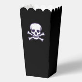 Skull n Knochen schwarze Popcornboxen Geschenkschachtel (Vorderseite)
